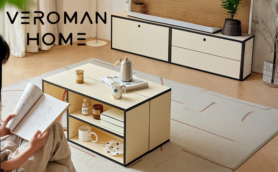 VeroMan 自由組み合わせ可能 収納キャビネット モジュール式収納棚 
