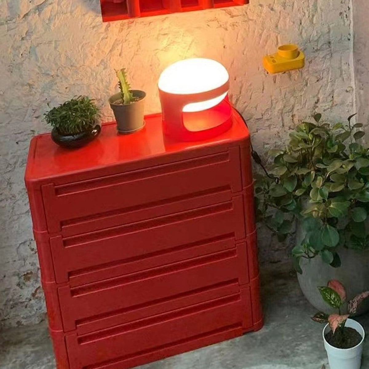 【1/24まで】昭和レトロ 赤 5段引き出し収納 YODOKO 4段]VeroMan 4段チェスト 大容量収納 ABS樹脂製 引き出し収納ケース 多