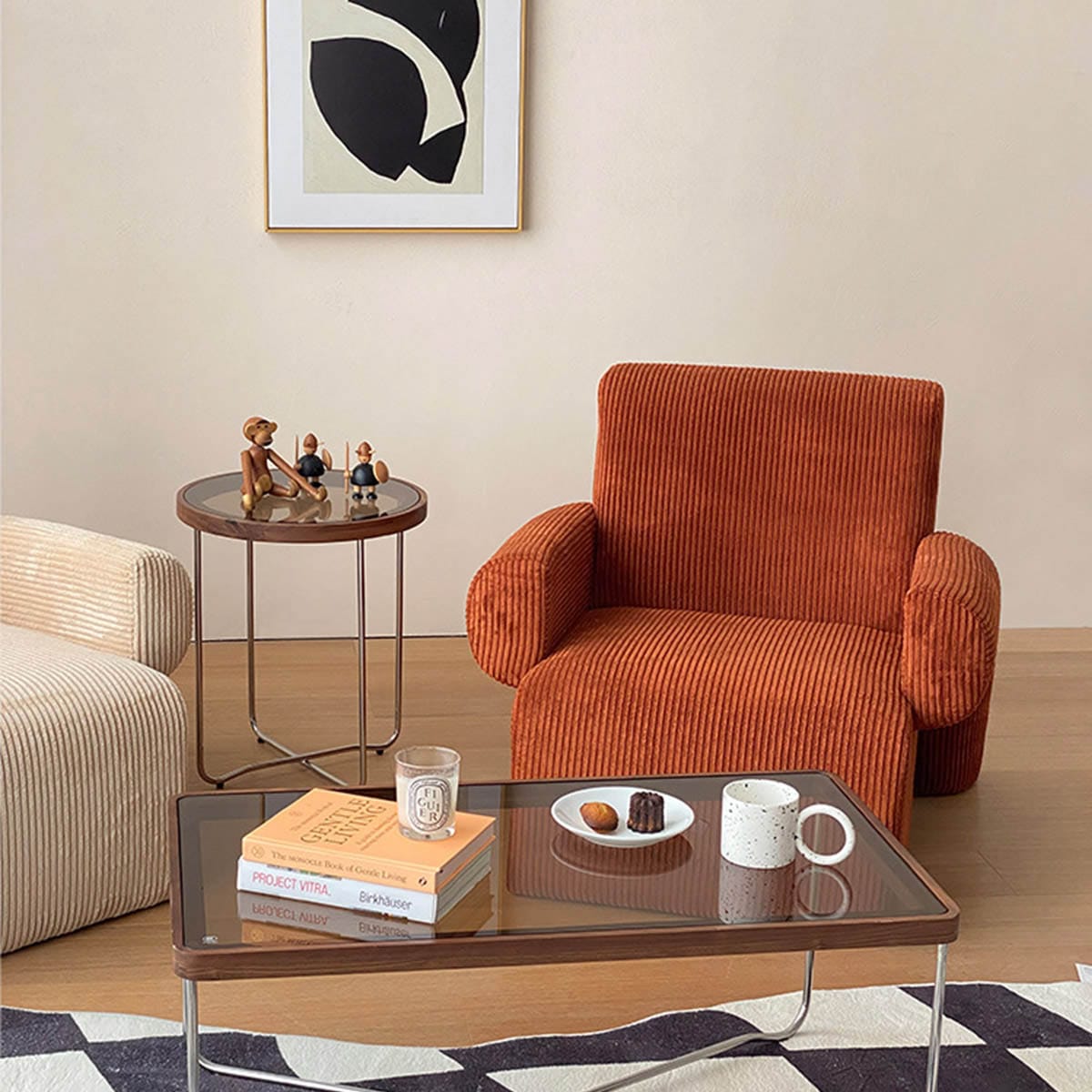 VeroMan ソファー コーデュロイ 一人用 一人掛け ソファ ゆったり 椅子