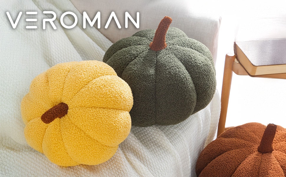 35cm] VeroMan カボチャ クッション ふわふわ ぬいぐるみ 抱き枕
