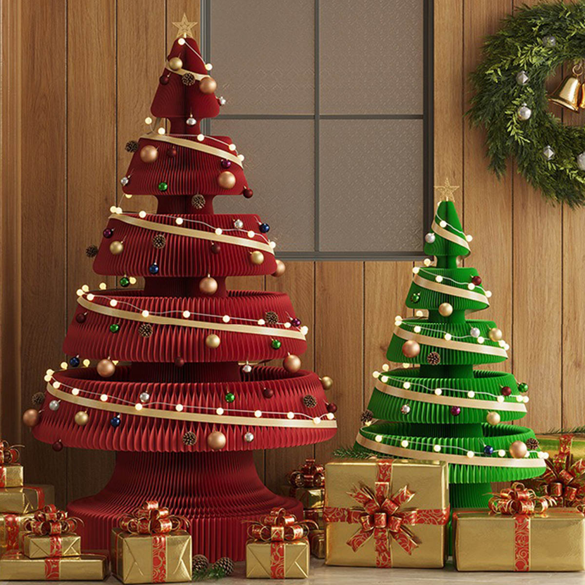 75cm] VeroMan クリスマスツリー 折りたたみ紙製クリスマスツリー