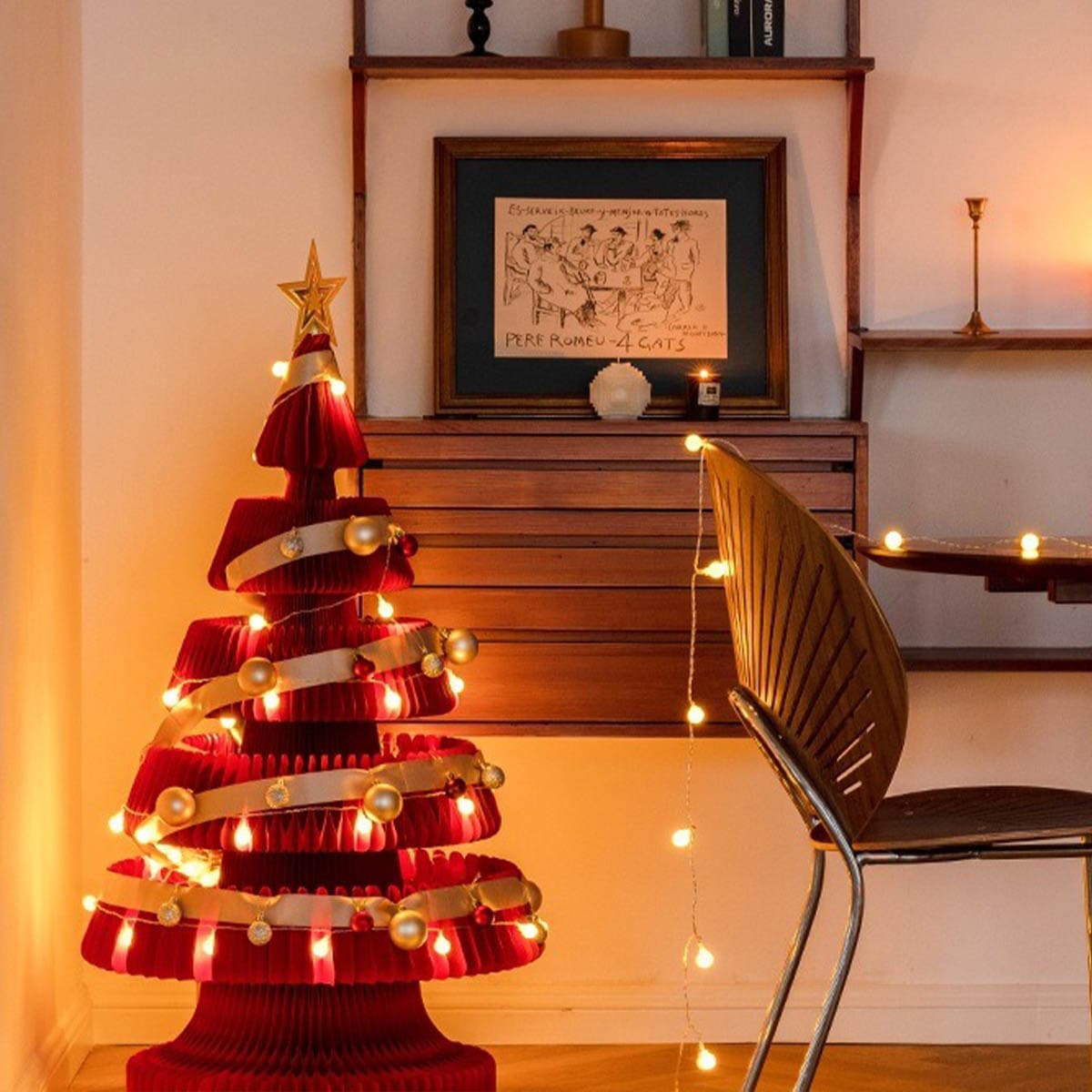 75cm] VeroMan クリスマスツリー 折りたたみ紙製クリスマスツリー