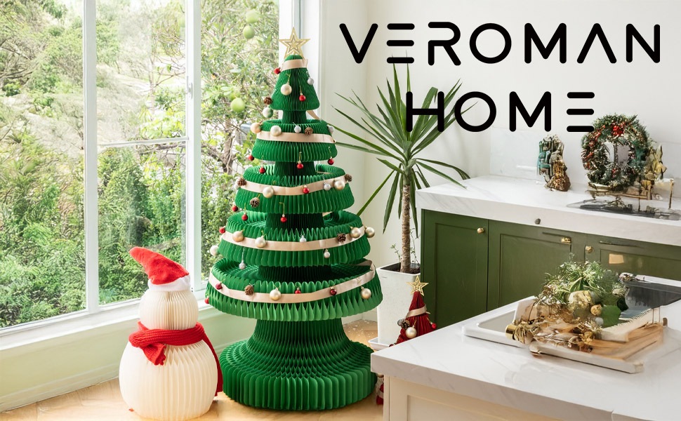 200cm] VeroMan クリスマスツリー 折りたたみ紙製クリスマスツリー