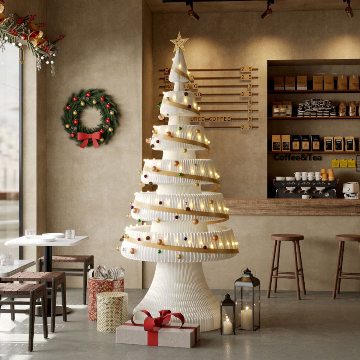 200cm] VeroMan クリスマスツリー 折りたたみ紙製クリスマスツリー