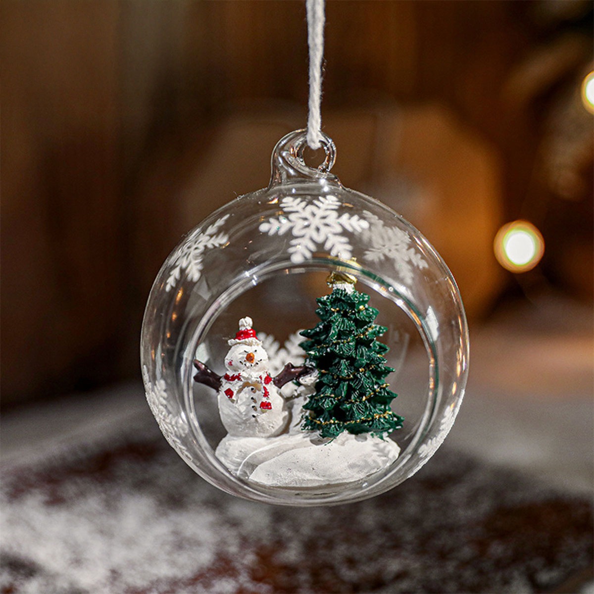 VeroMan クリスマスボール ガラスオーナメント 吊り下げ飾り