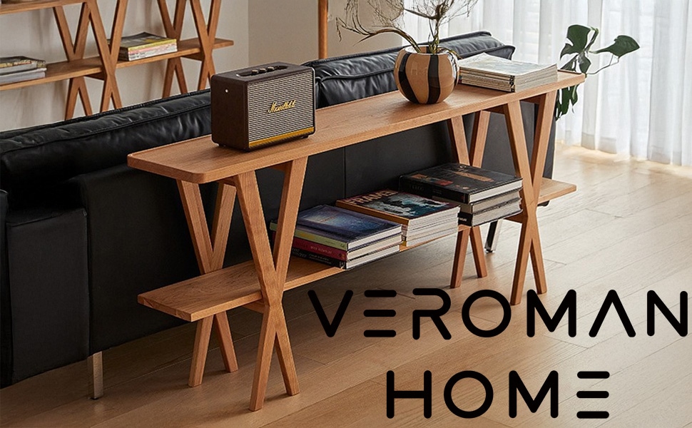VeroMan コンソールテーブル サイドテーブル 収納棚 ディスプレイ