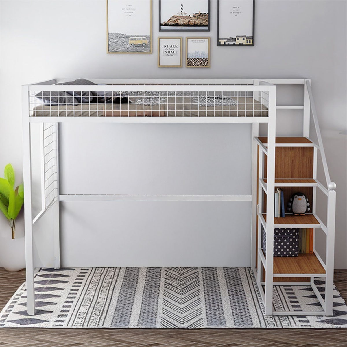 VeroMan 学生用 ロフトベッド 上段ベッド＋下段ワードローブ付き