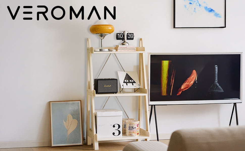 VeroMan 収納 サイドテーブル クリア家具 多層収納 透明ラック