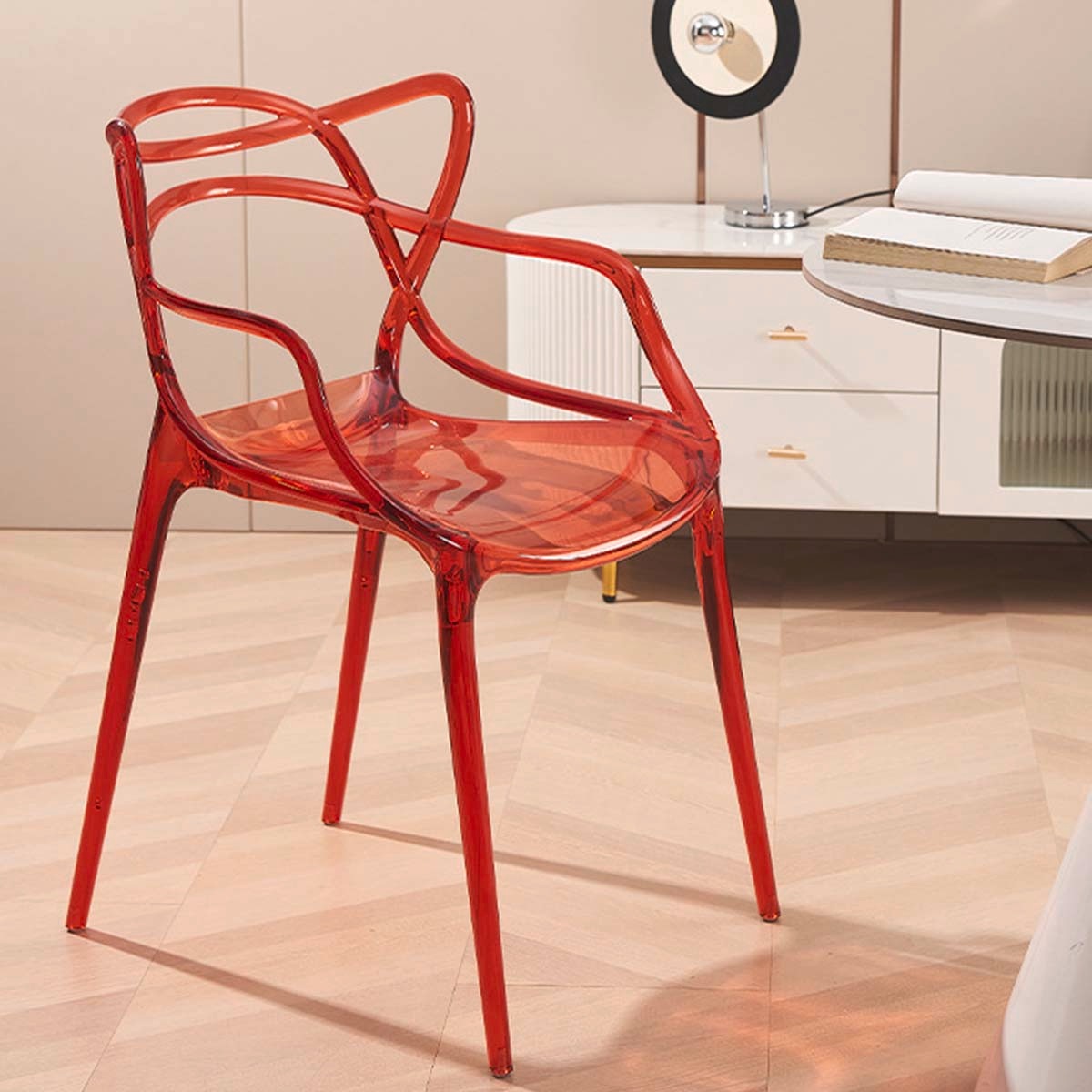 デザイナーアクリルチェア ダイニングチェア アクリル椅子 食卓椅子 透明チェア アクリルチェア