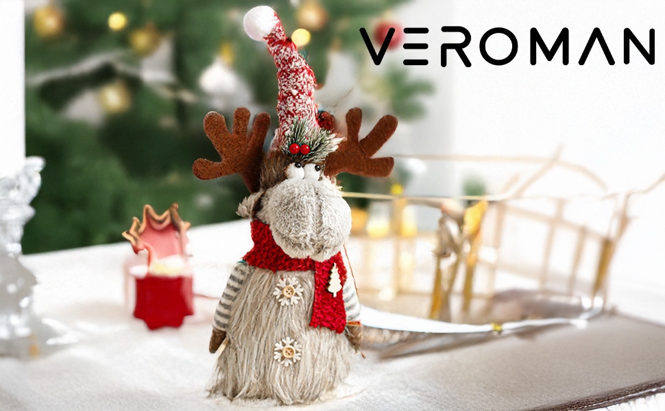 VeroMan クリスマス トナカイ人形 置物 飾り インテリア オーナメント