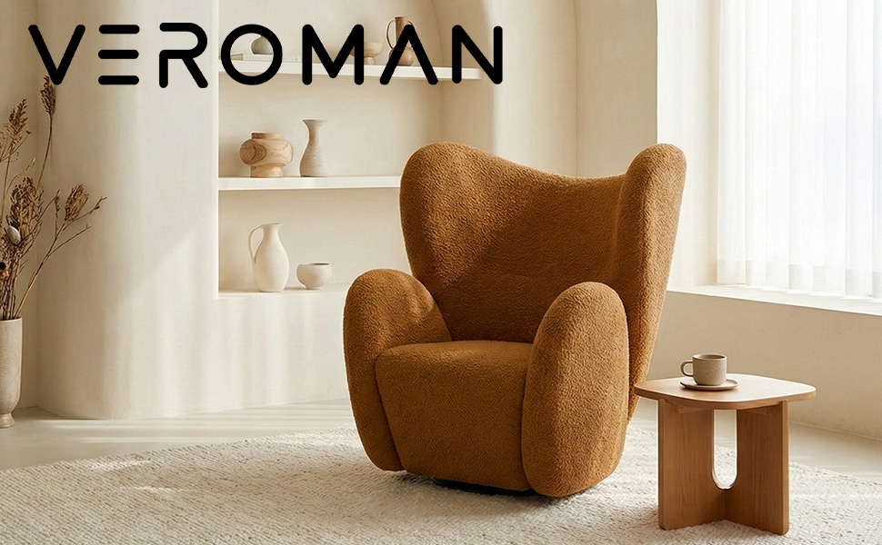 VeroMan 一人掛けソファ 回転式 360度回転 パーソナルチェア デザイン