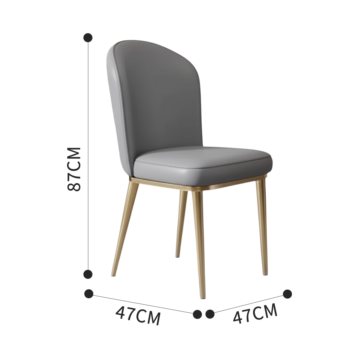 VeroMan ラウンドチェア 高級ナッパレザー 無垢材フレーム ダイニング