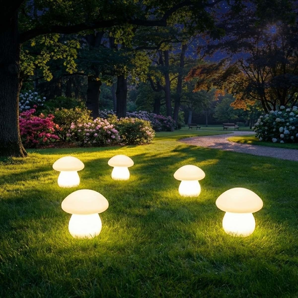 23×22cm] VeroMan LEDライト 卓上 充電式 キノコ型 マッシュルーム