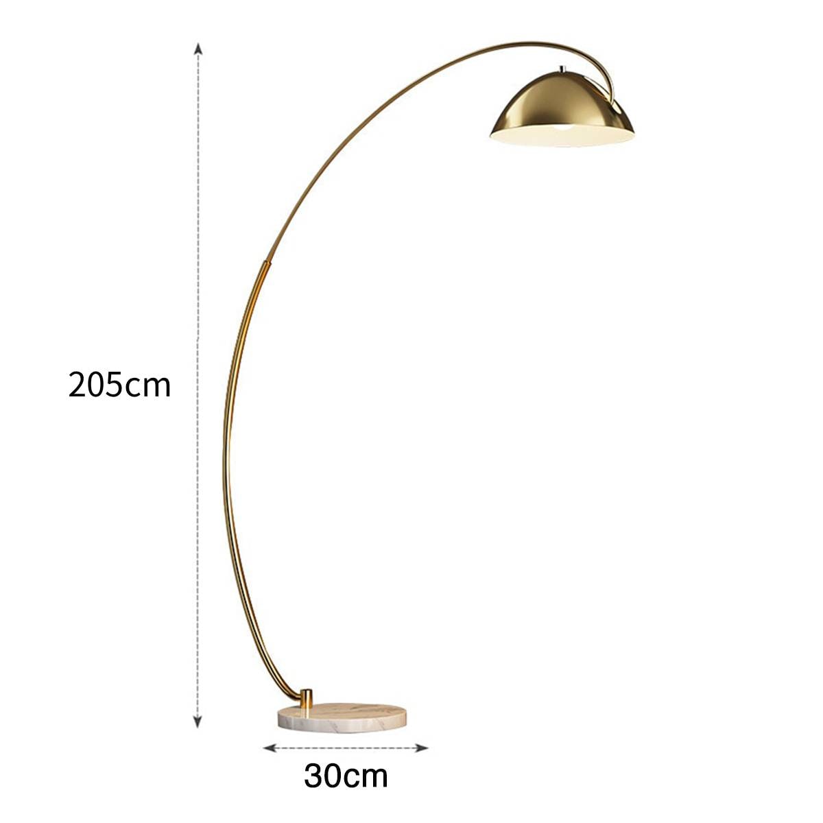 ゴールド・Sサイズ] VeroMan フロアライト スタンドライトラウンド 半