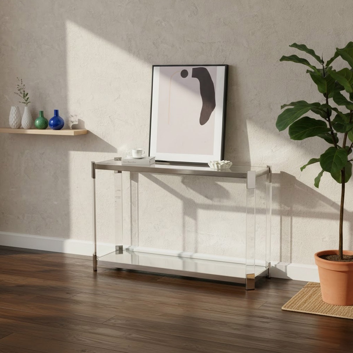 シルバー 130x40x80cm] VeroMan ハイテーブル カウンターテーブル