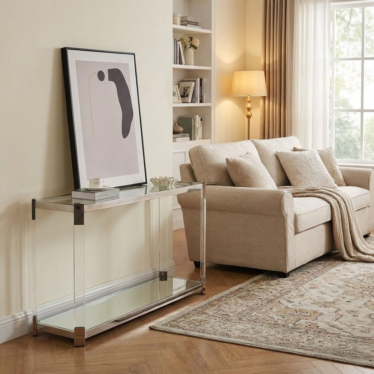 シルバー 130x40x80cm] VeroMan ハイテーブル カウンターテーブル