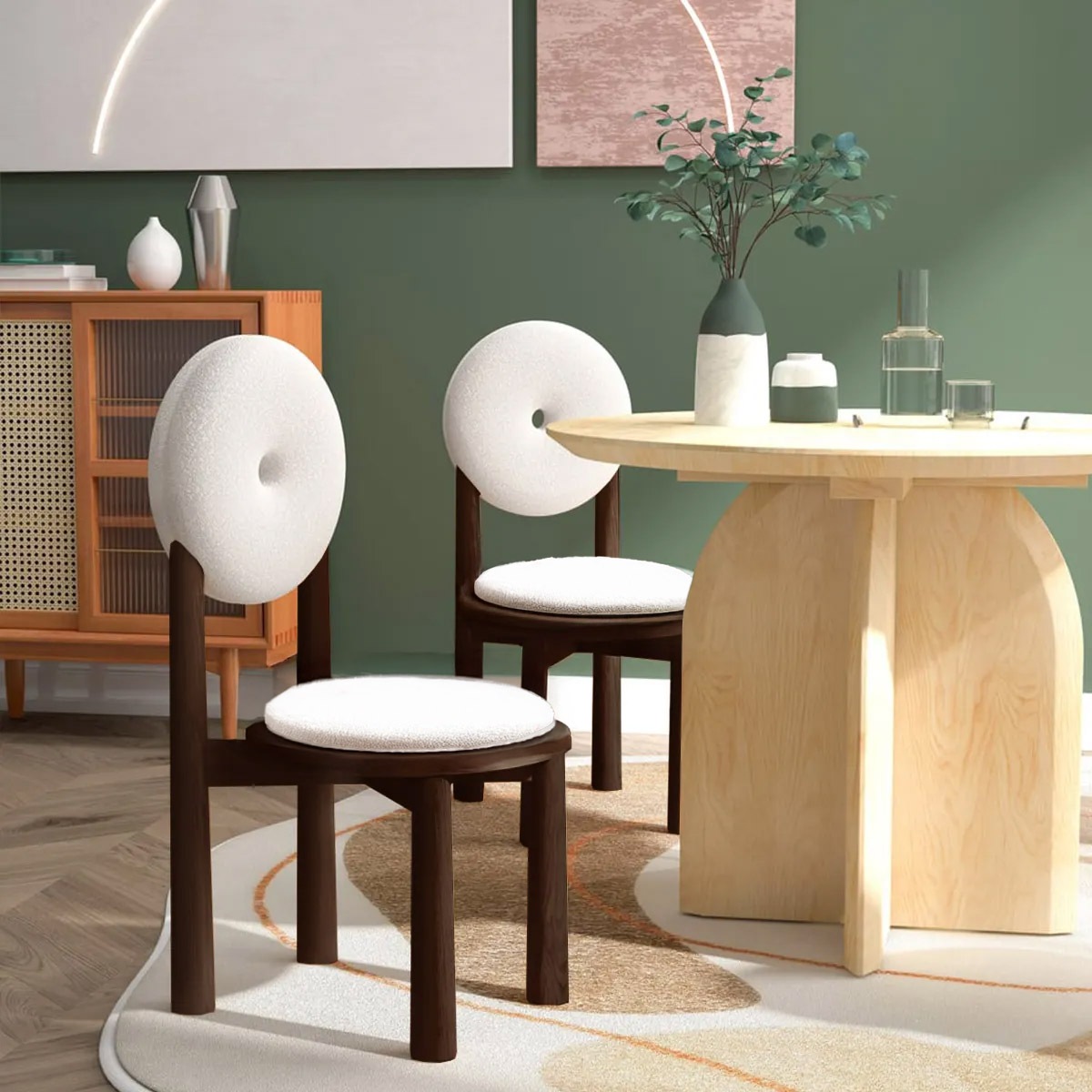 ドーナツチェア VeroMan ドーナツチェア チェアー ダイニングチェア ボア 円形