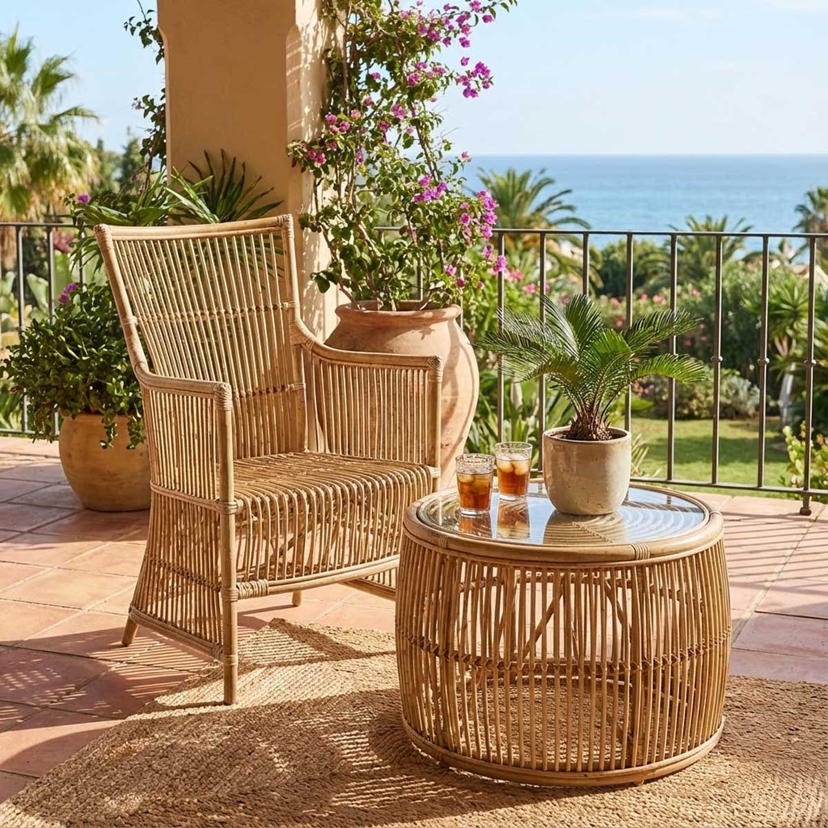 VeroMan ラタンチェア ラタン椅子 ラタン編み パーソナルチェア