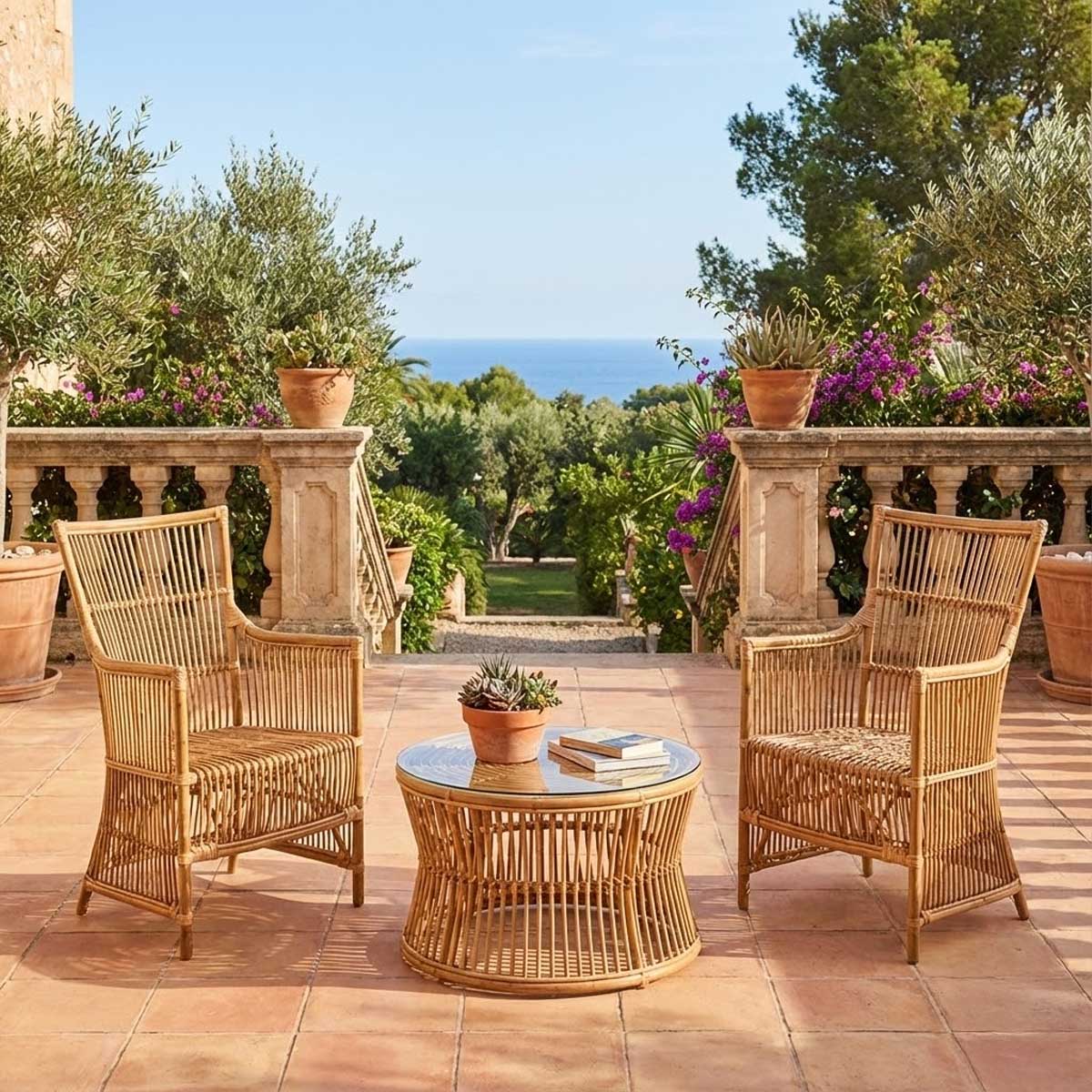 VeroMan ラタンチェア ラタン椅子 ラタン編み パーソナルチェア