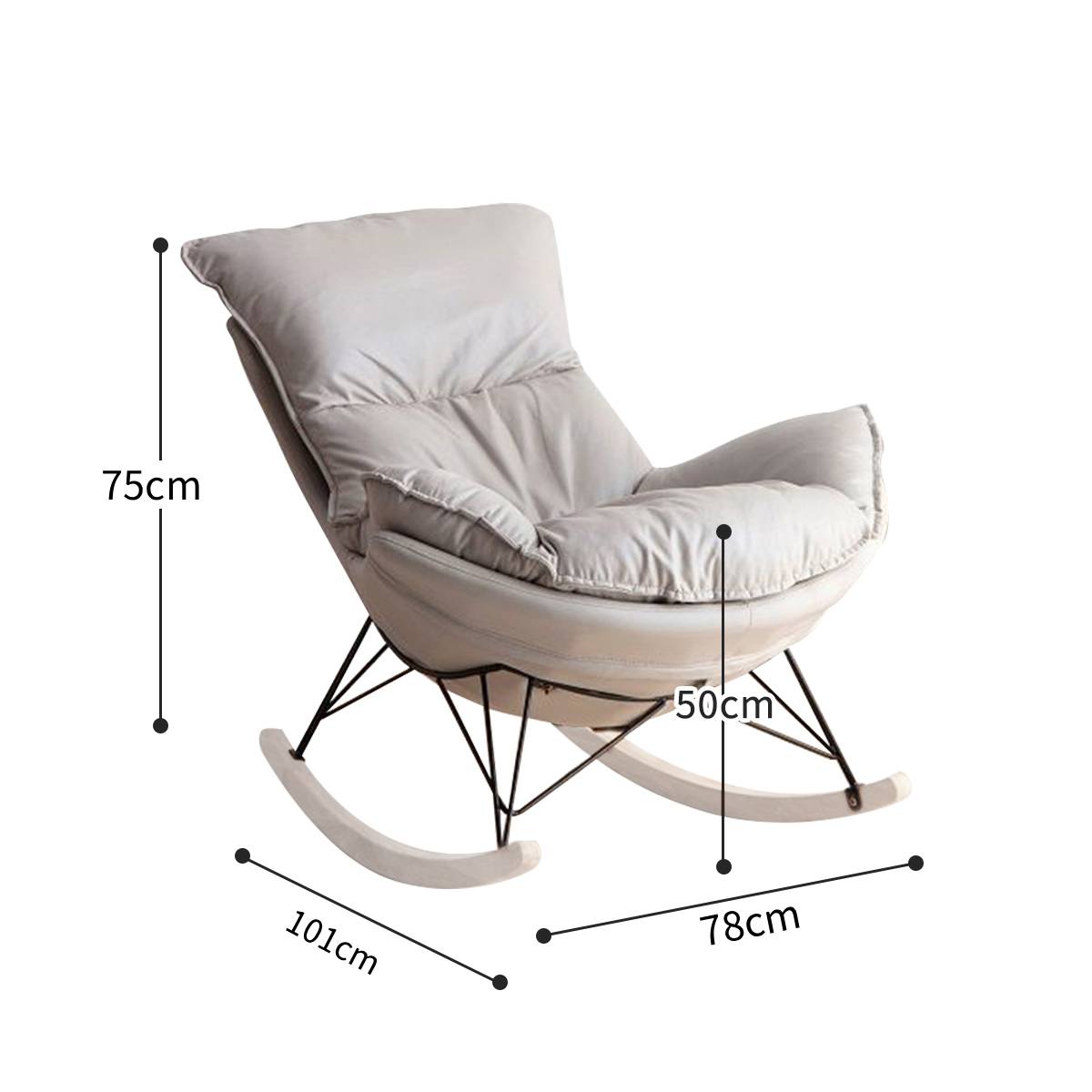 VeroMan ロッキングチェア チェア 揺れる 椅子 ロッキングアームチェア