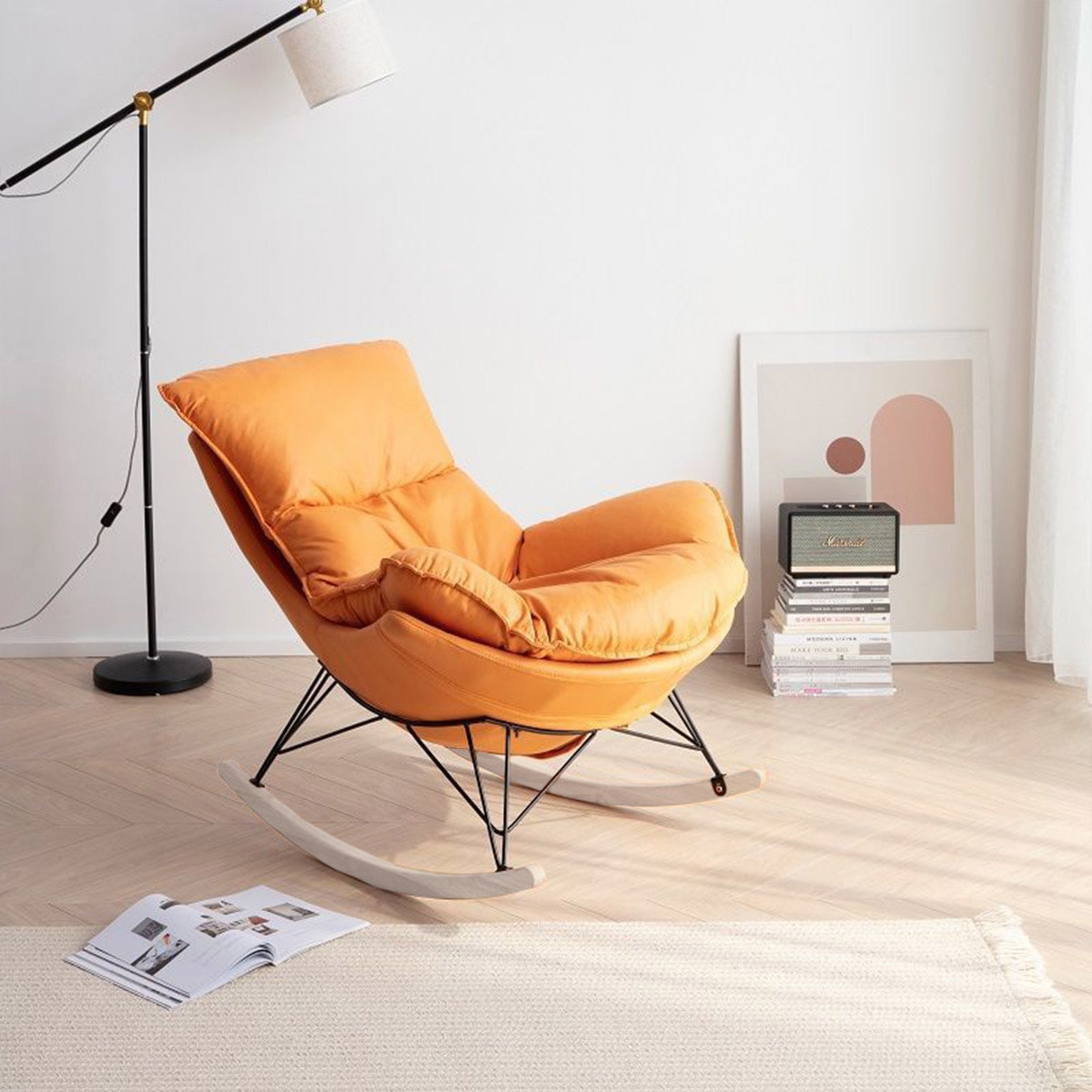 VeroMan ロッキングチェア チェア 揺れる 椅子 ロッキングアームチェア