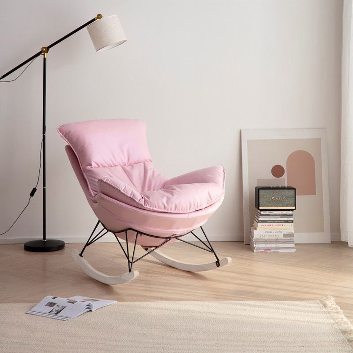 VeroMan ロッキングチェア チェア 揺れる 椅子 ロッキングアームチェア