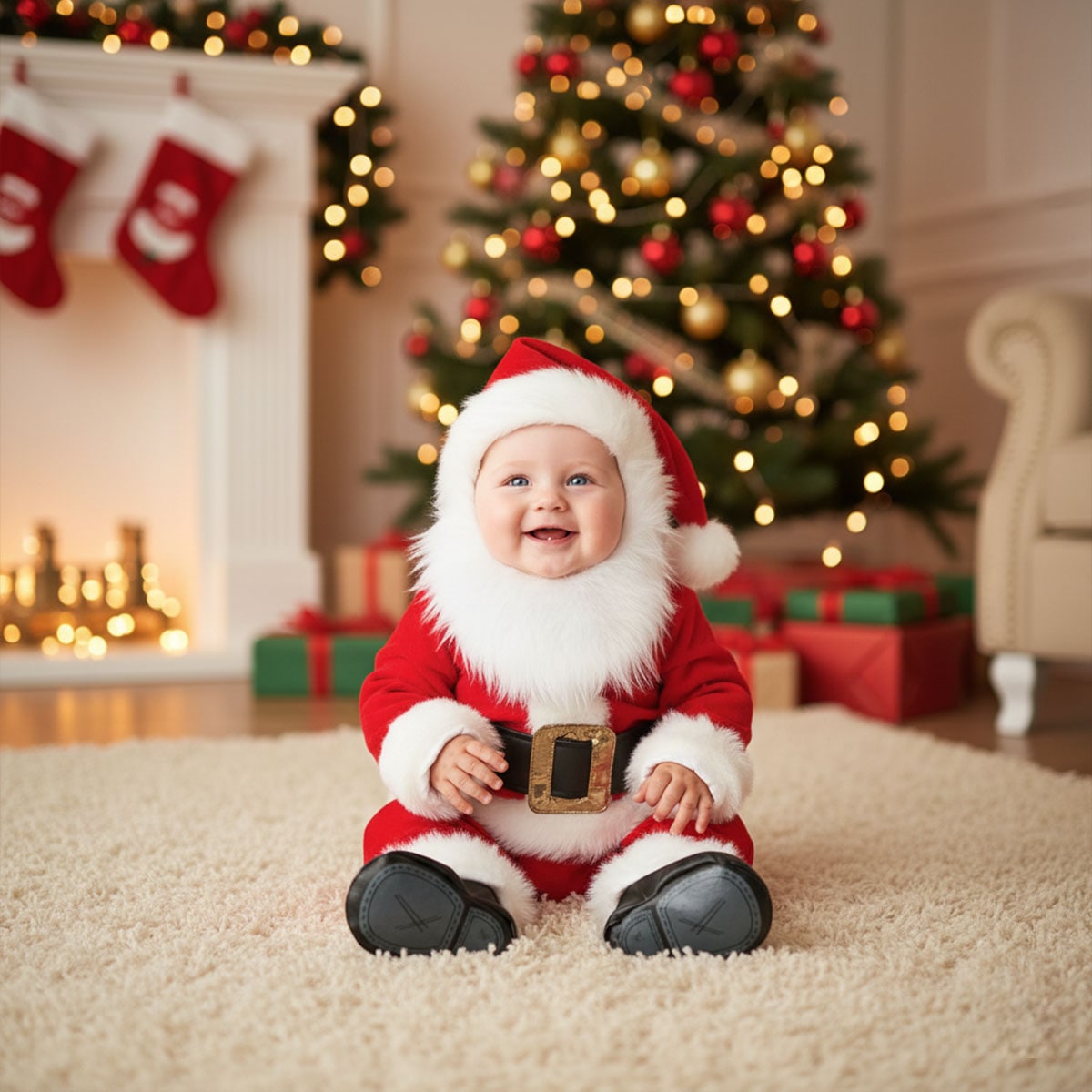 VeroMan クリスマス ベビー サンタ コスチューム ヒゲ 赤ちゃん 衣装