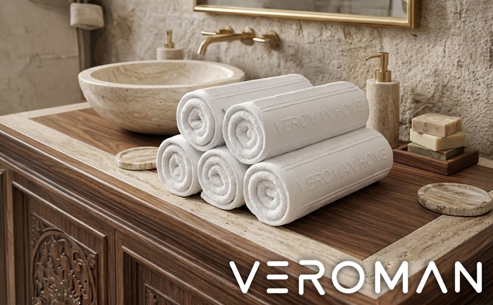 50cm×110cm・3枚入り] VeroMan バスタオル ホテル仕様 高級 綿100