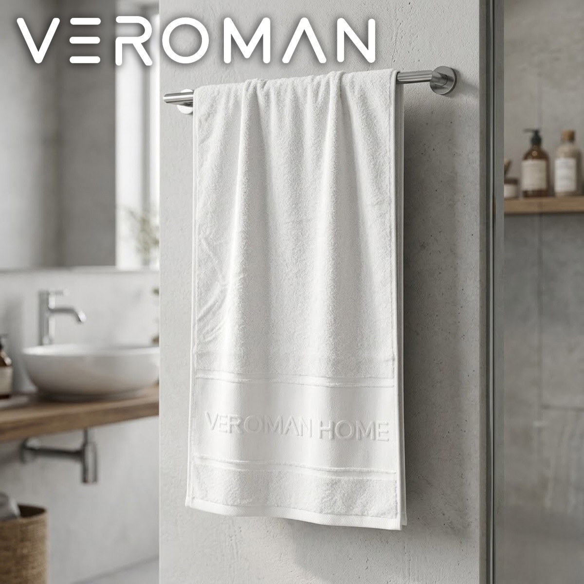 50cm×110cm・3枚入り] VeroMan バスタオル ホテル仕様 高級 綿100