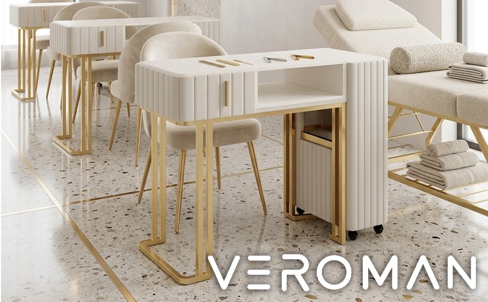 VeroMan テーブル さらりと美しく整うネイルテーブル サロン施術デスク