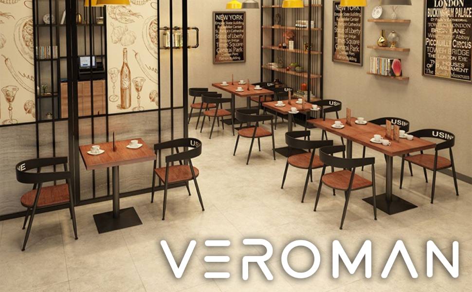 VeroMan 小型カフェテーブル シンプルな四角形デザイン 屋外対応 軽量