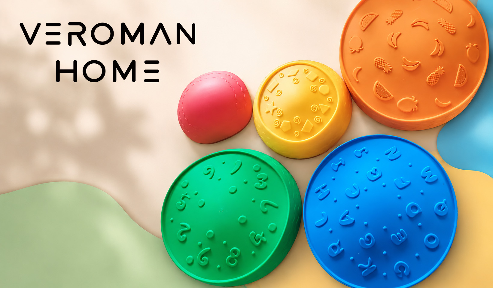 VeroMan バランス ストーン ブロック モンテッソーリ 飛び石 室内遊具 