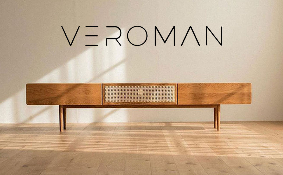 VeroMan テレビ台 テレビボード 台 ラタン編み ラック 引き出し付き