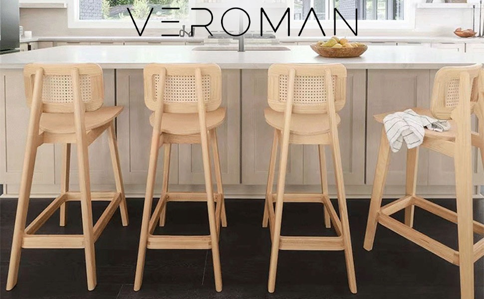 VeroMan ラタン編みチェア ハイチェア スツール 一人掛け 子供椅子