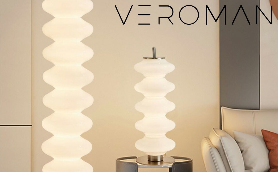 5層] VeroMan ひょうたんの形をした ガラス フロアライト ベッドサイド