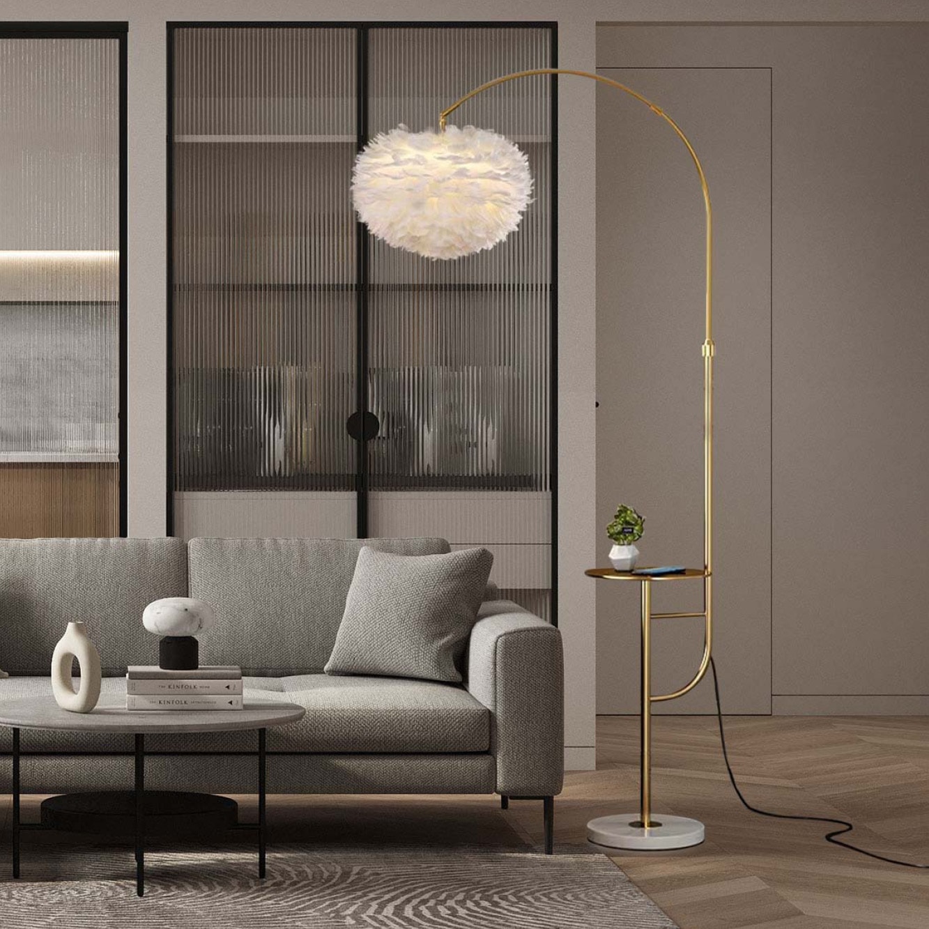 フロアスタンド 羽根 elux 北欧 ライト インテリア モダン デコ