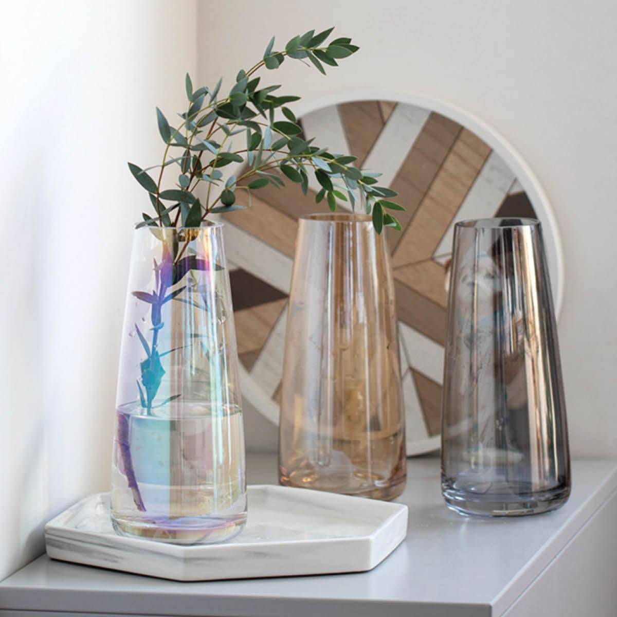 オーロラ花瓶　オーロラフラワーベース　ヴィンテージ　花瓶 little-rooms-select-sab31-