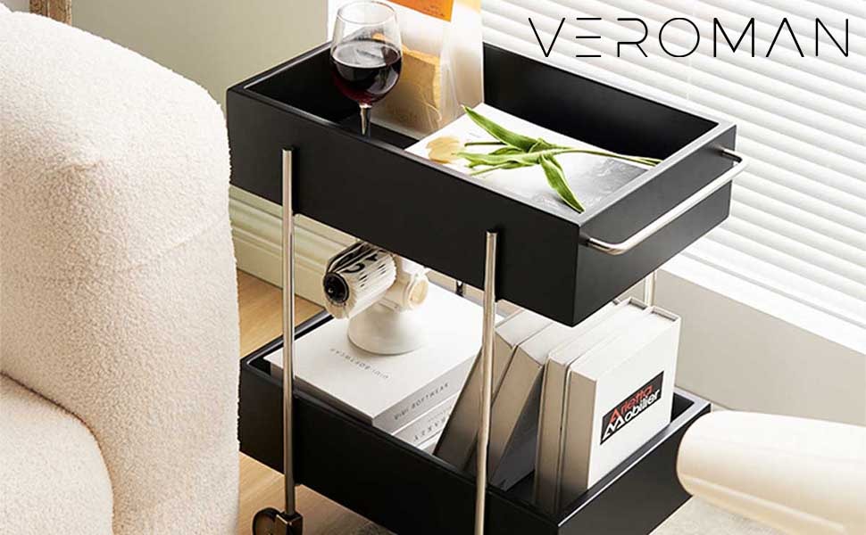 VeroMan キャリーワゴン ワゴン カート キャスター付き 収納ラック