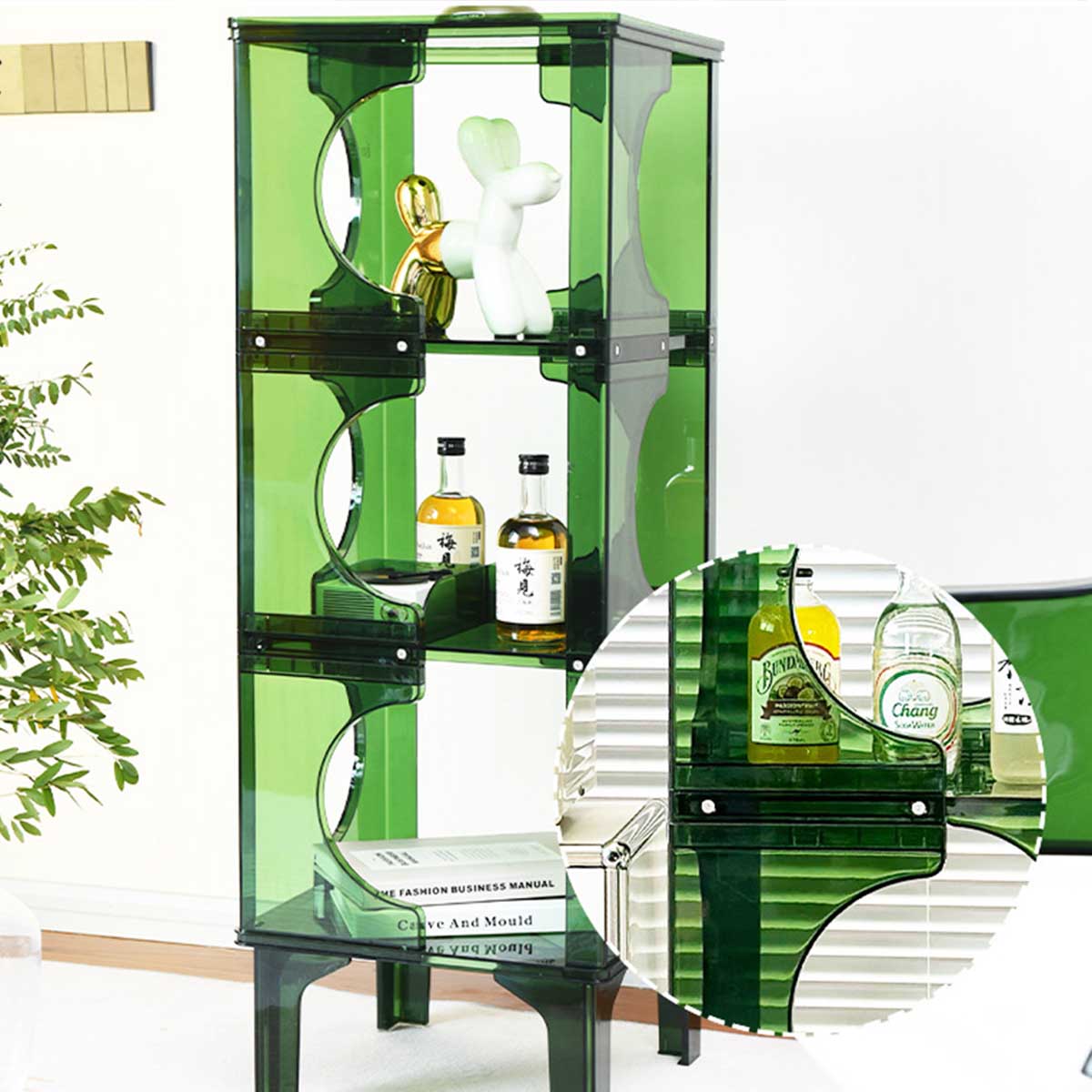 【韓国雑貨】韓国大人気 ★ インテリア クリア ガラス棚 韓国雑貨】韓国大人気 ☆ インテリア クリア ガラス棚 (棚