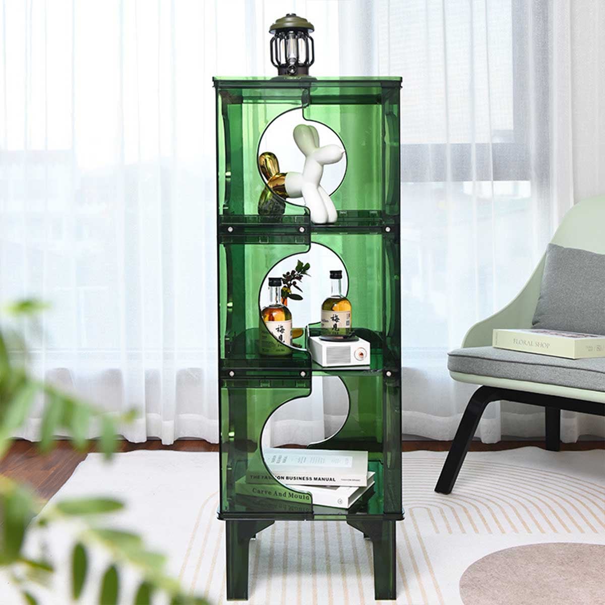 【韓国雑貨】韓国大人気 ★ インテリア クリア ガラス棚 韓国雑貨】韓国大人気 ☆ インテリア クリア ガラス棚 (棚