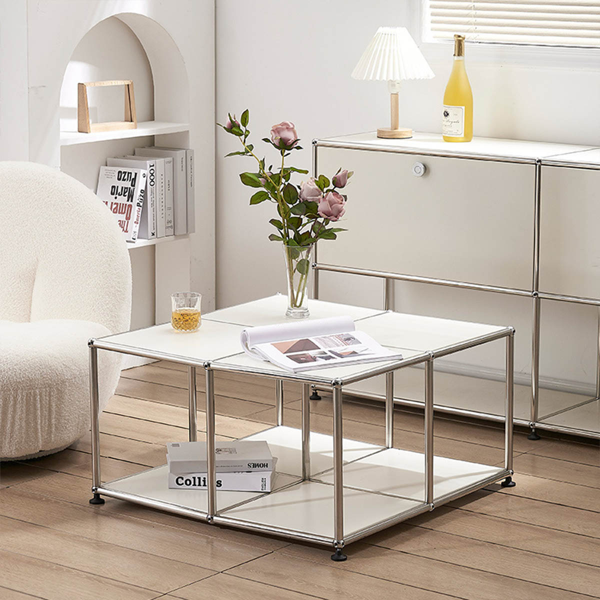 (新品未開封)韓国家具ローテーブル 東谷 ラウンドテーブル L MTK-322 直径70cm センターテーブル おしゃれ