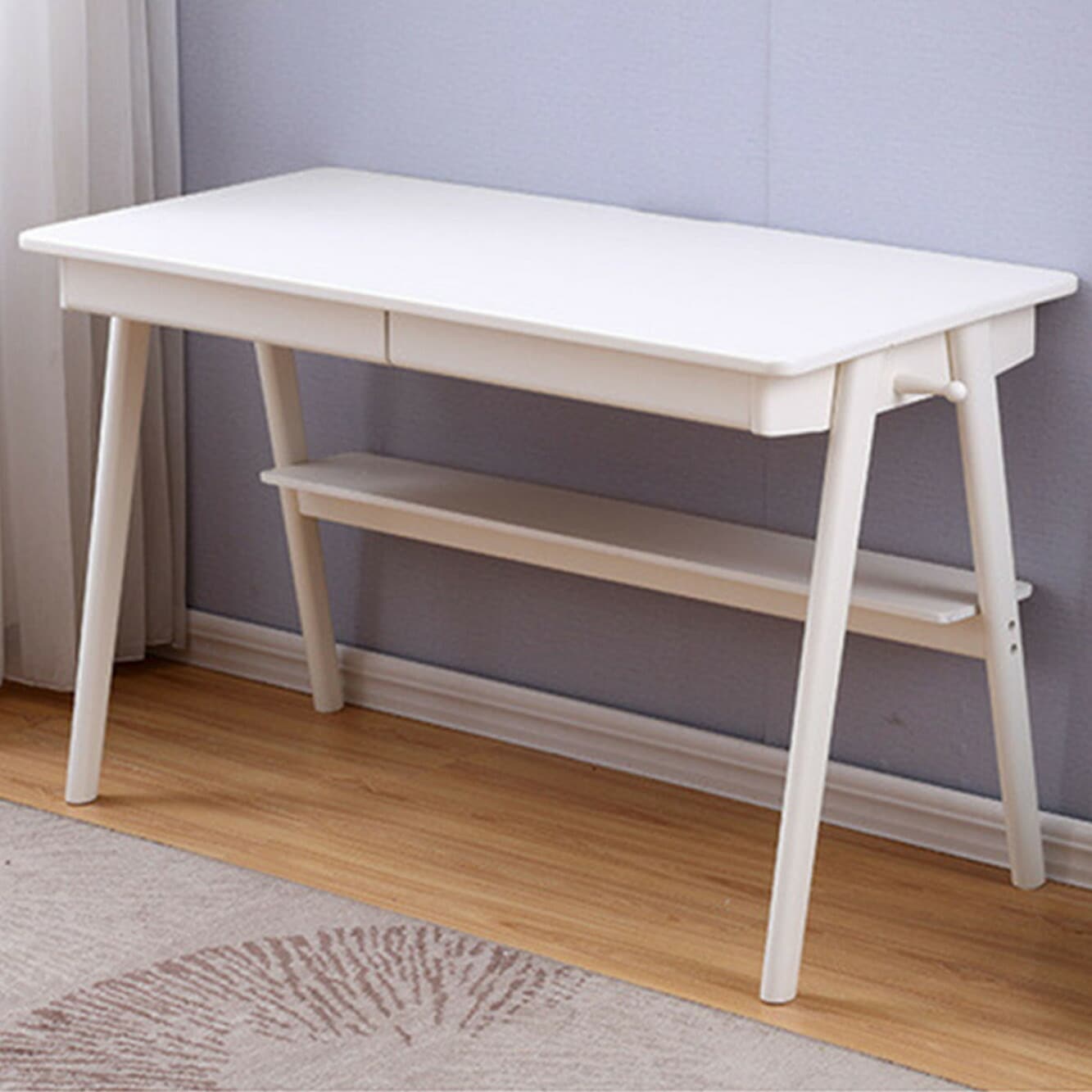 140cm] VeroMan テーブル 勉強机 机 コンソール 木製 ナチュラル