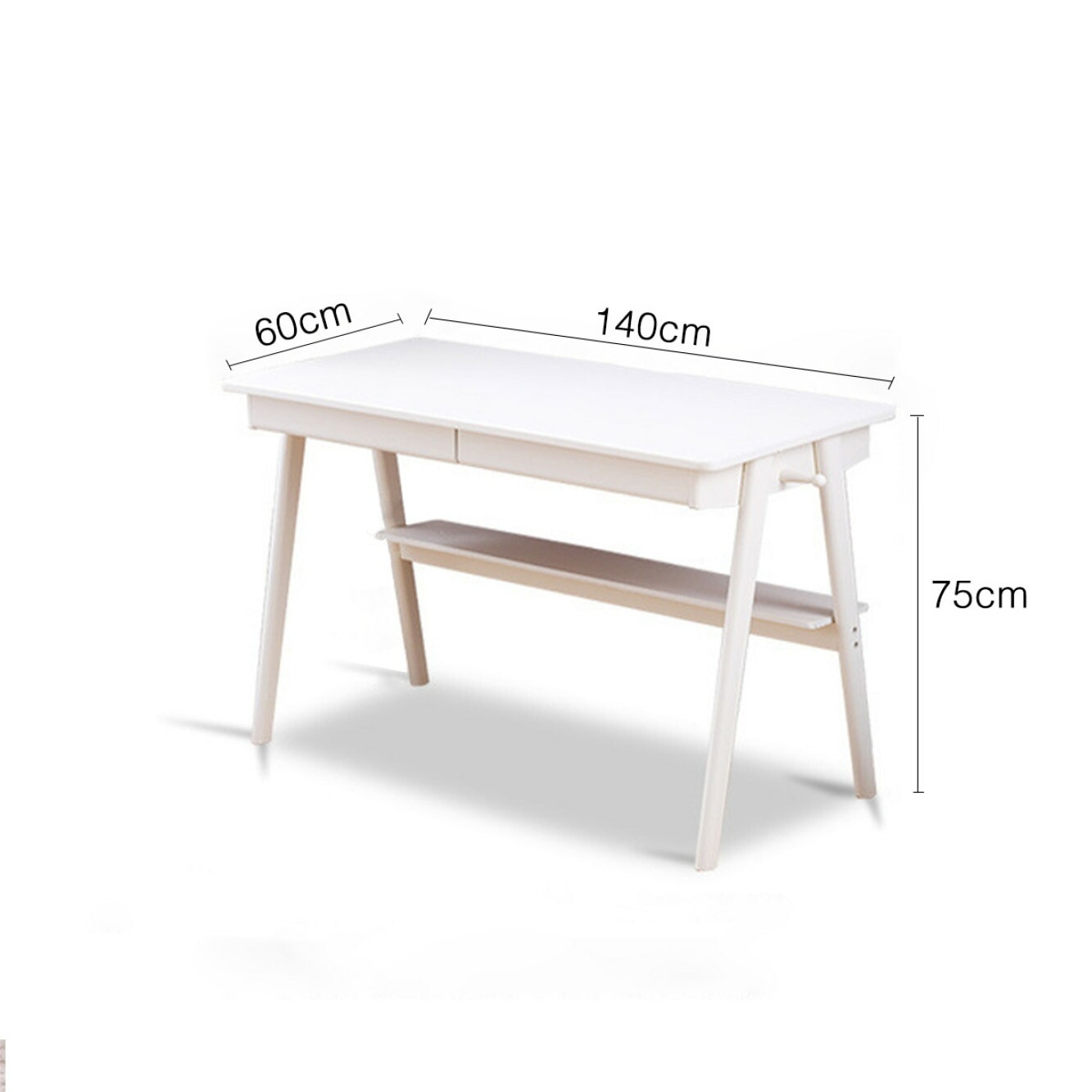 140cm] VeroMan テーブル 勉強机 机 コンソール 木製 ナチュラル