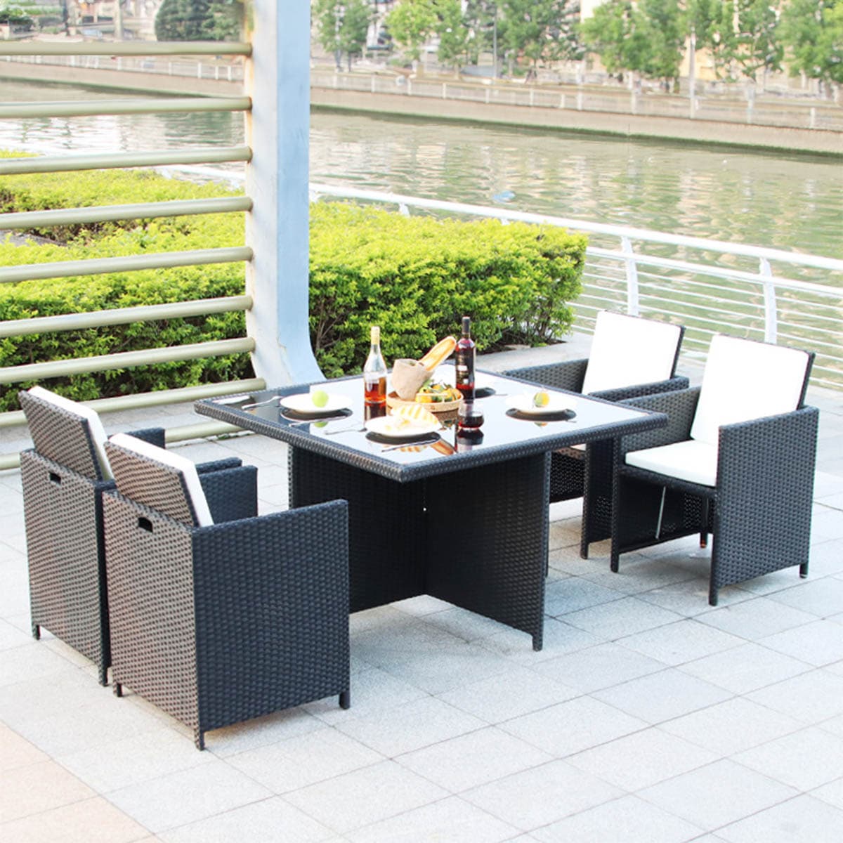 H-R-NColeman アウトドアチェア2脚とテーブルセット&ワゴン Folding