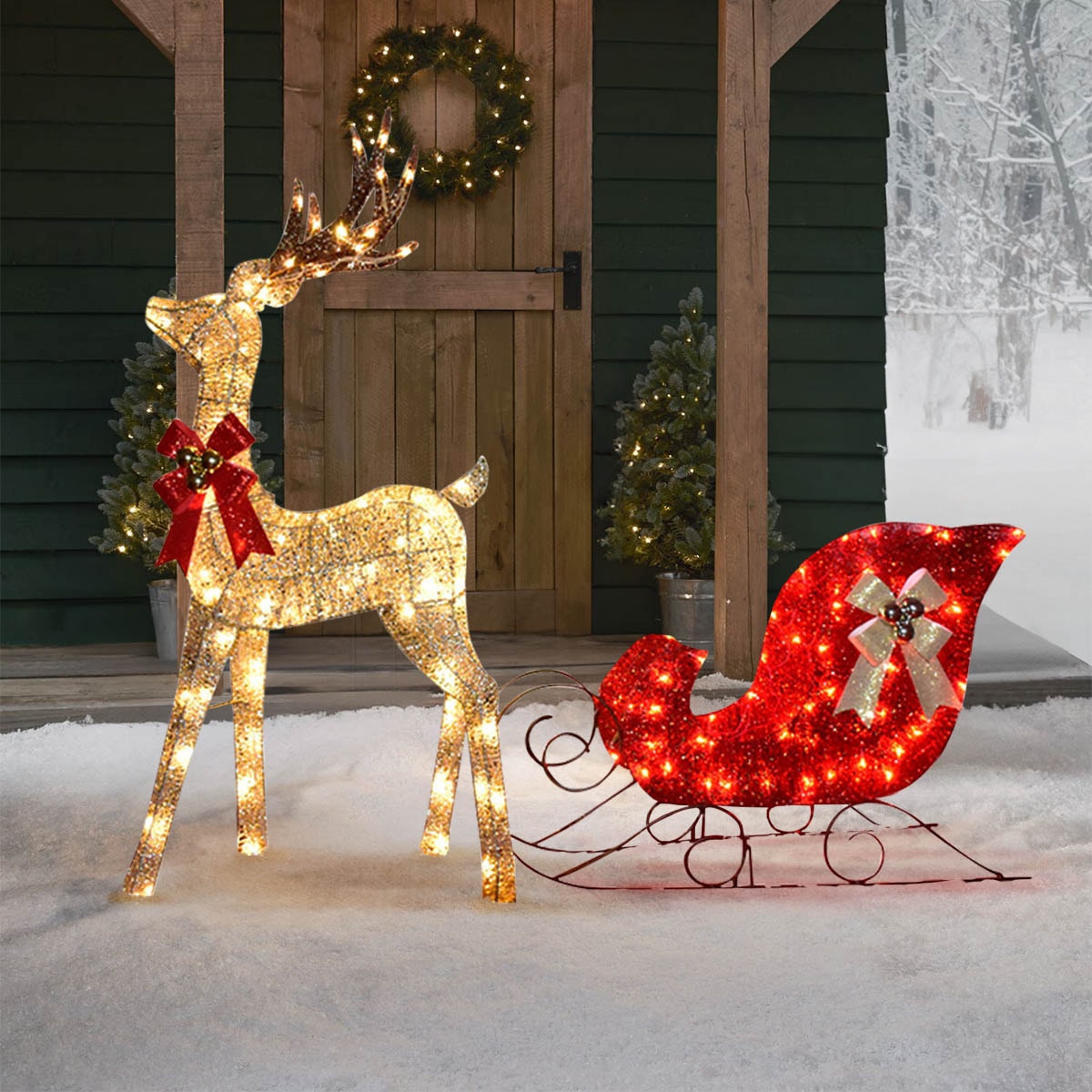 ✨ ブルーLEDライト トナカイ クリスマス イルミネーション ✨ 4573134179417_5.jpg