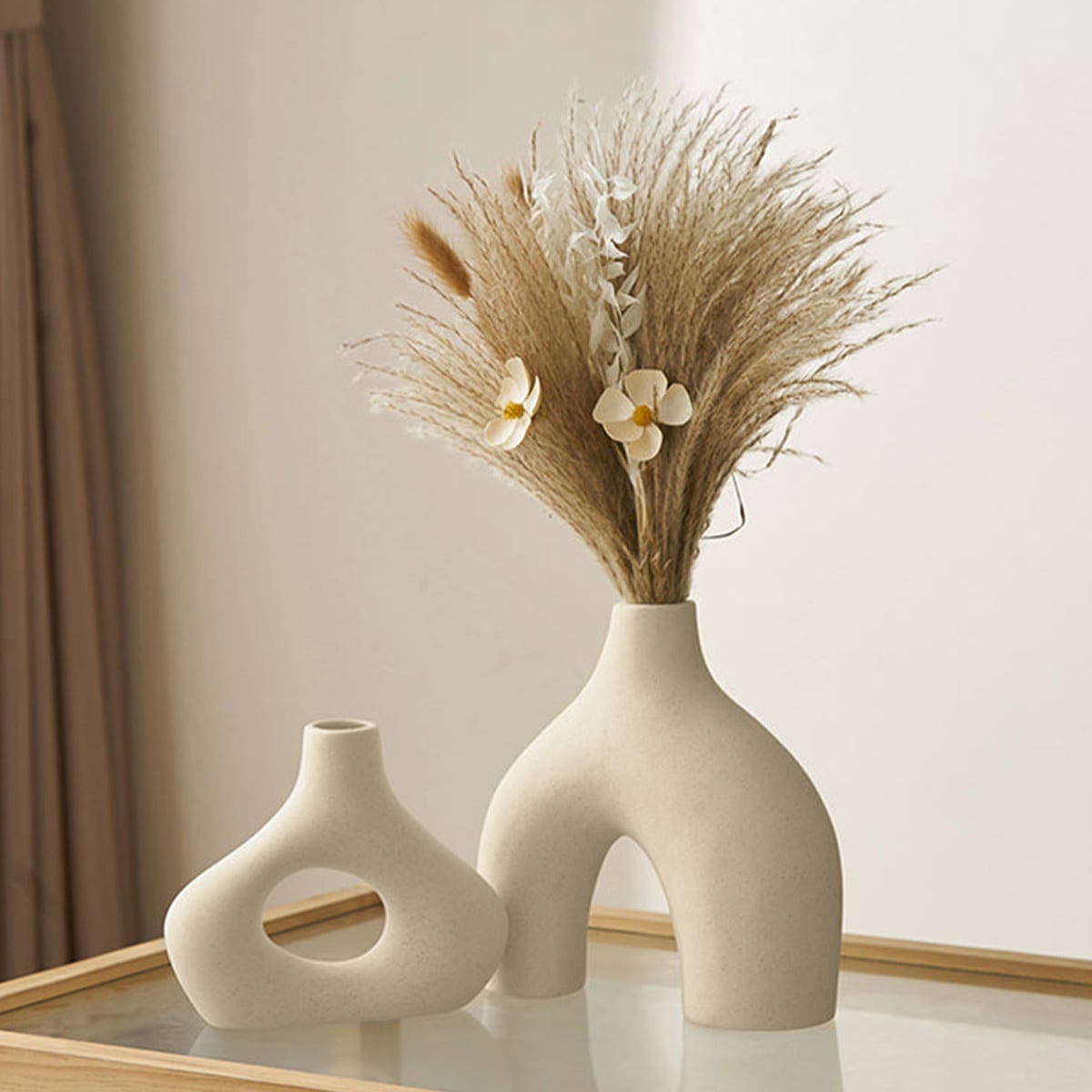 VeroMan 花瓶 一輪挿し 半円 花 陶器 出窓 シンプル オシャレ