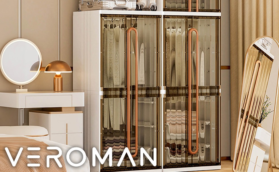 VeroMan キッズ収納ラック 収納ラック 衣装棚 クローゼット 収納