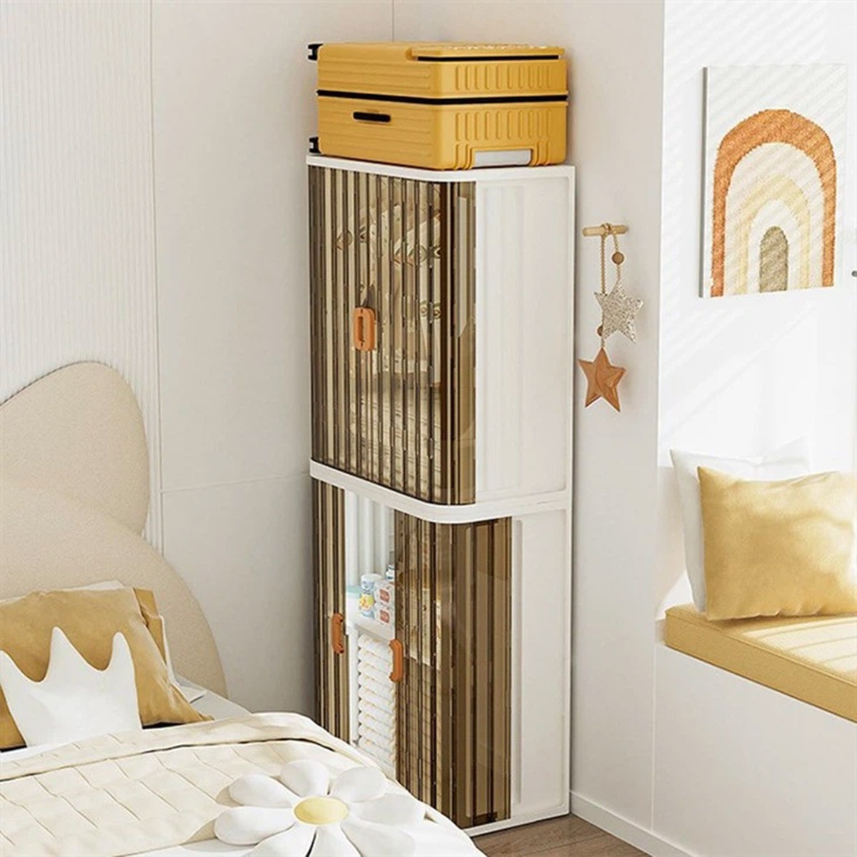 VeroMan キッズ収納ラック 衣装棚 クローゼット 収納 キッズ ベビー