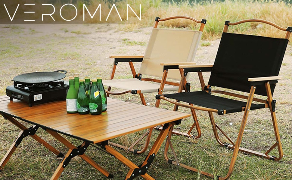 折りたたみ式アウトドアテーブル ベージュ ブラウン] VeroMan アウトドアテーブル キャンプテーブル アウトドア