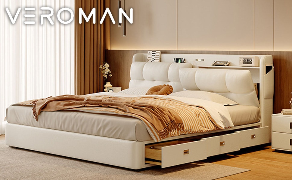 ワイドダブル] VeroMan ワイドダブルベッド ベッドフレーム マットレス
